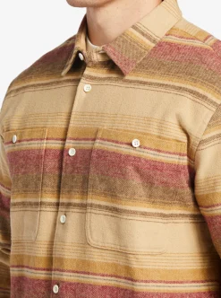 Mens Quiksilver Shirts & Polos|Waterman Lowest Tide Flannel Long Sleeve Top