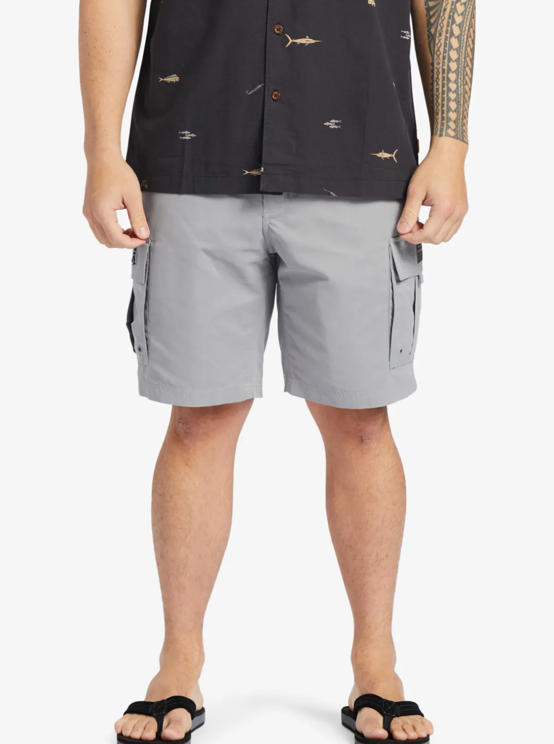 Mens Quiksilver Shorts|Waterman Maldive Atoll Cargo 20" Shorts