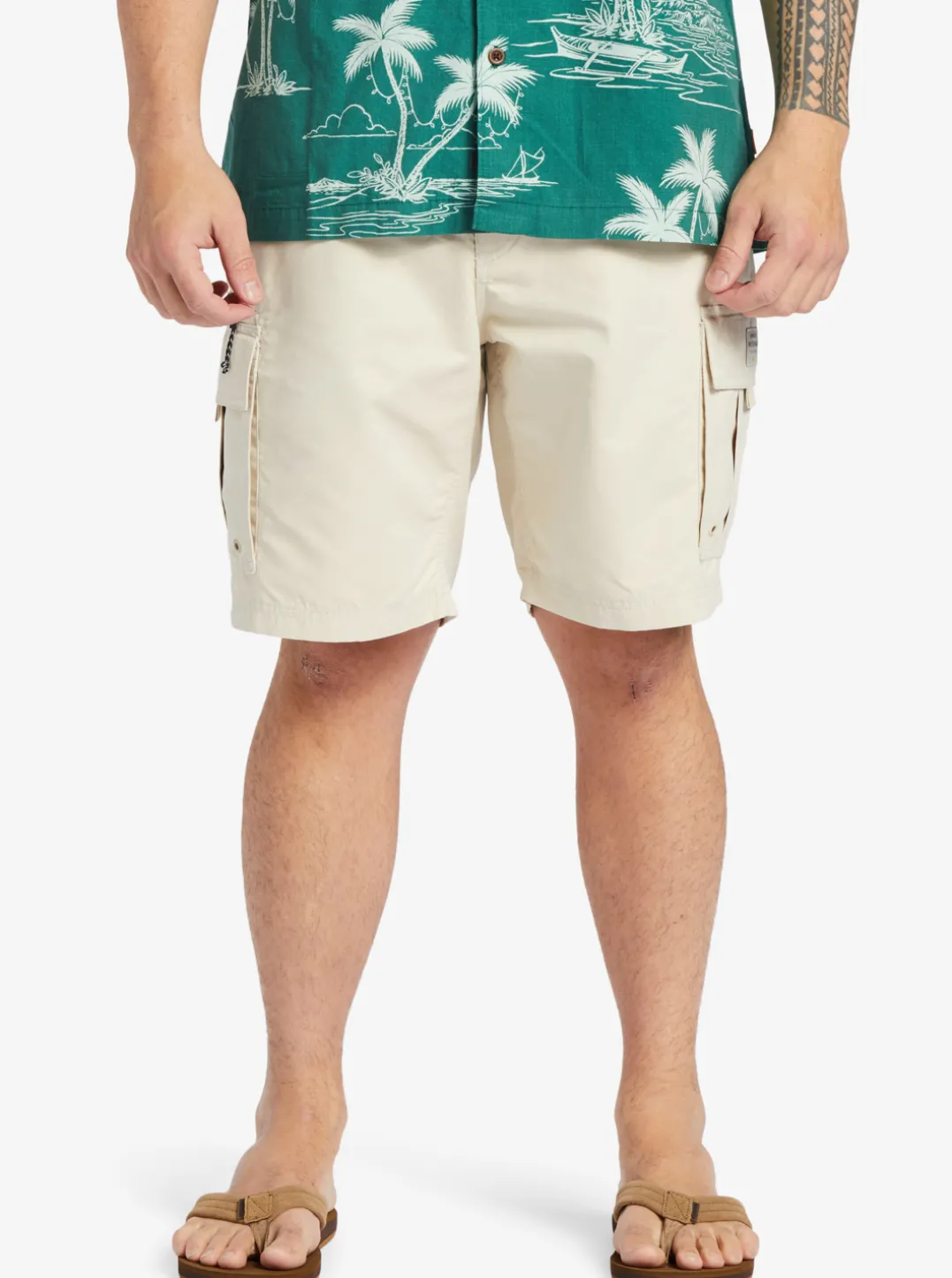 Mens Quiksilver Shorts|Waterman Maldive Atoll Cargo 20" Shorts