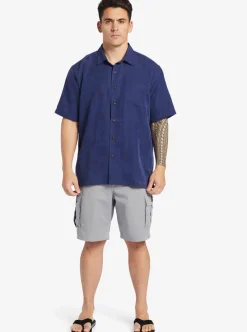 Mens Quiksilver Shirts & Polos|Waterman Manele Bay Short Sleeve Shirt