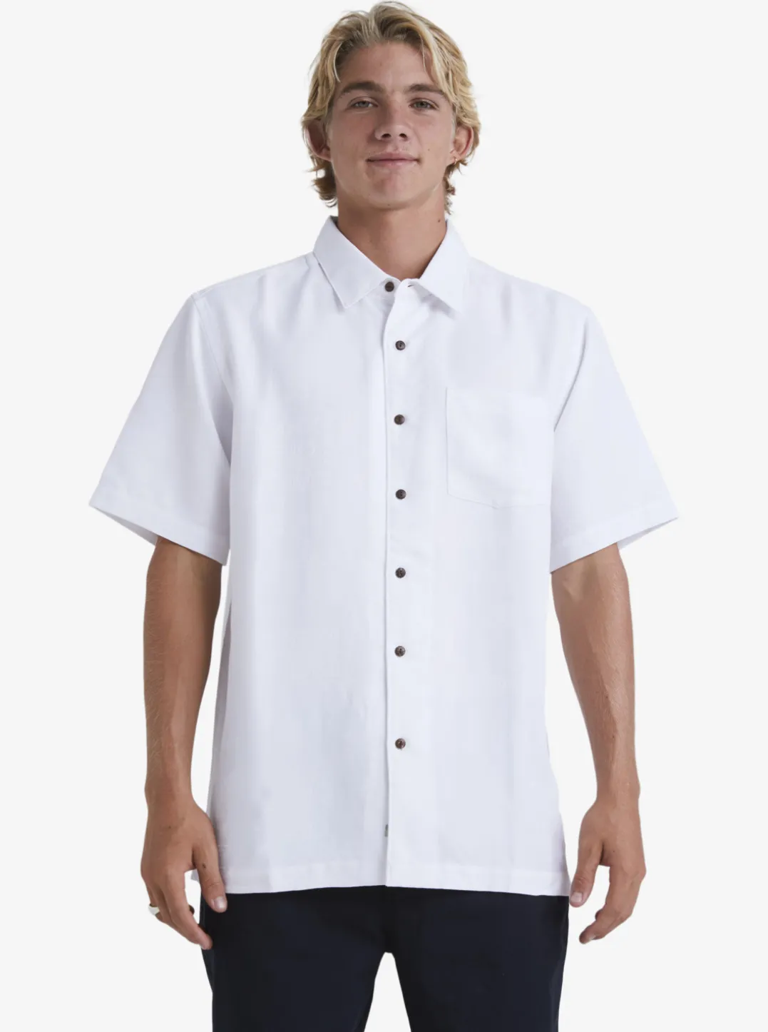 Mens Quiksilver Shirts & Polos|Waterman Manele Bay Short Sleeve Shirt