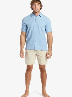 Mens Quiksilver Shirts & Polos|Waterman Manele Bay Short Sleeve Shirt