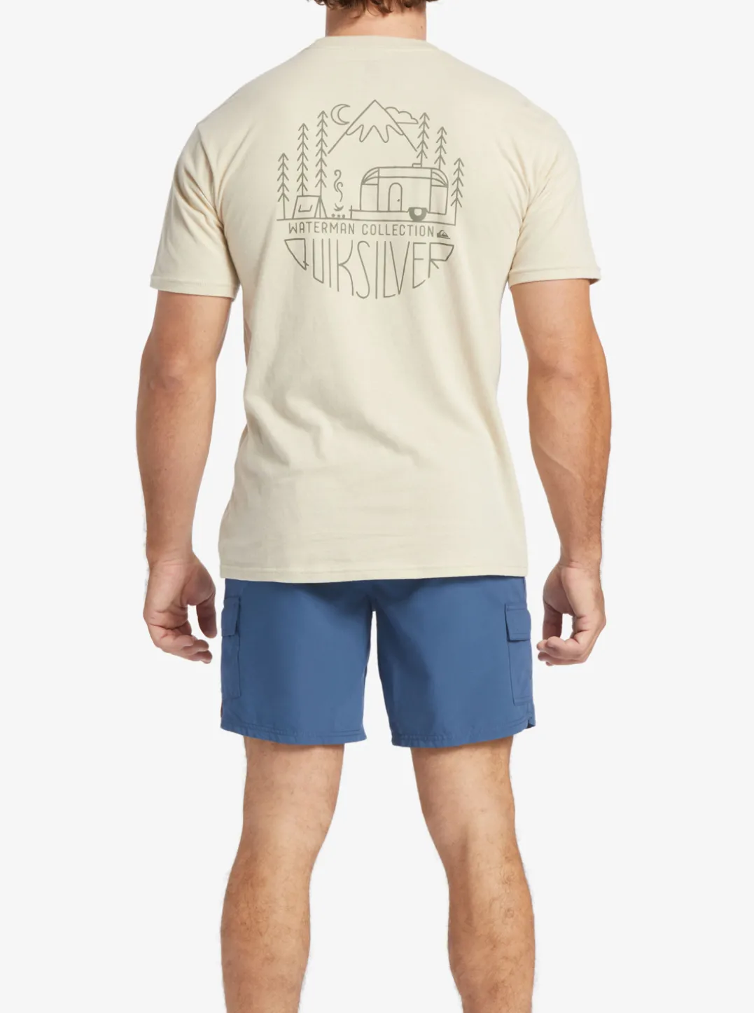 Mens Quiksilver Tees|Waterman Outdoor Livin T-Shirt