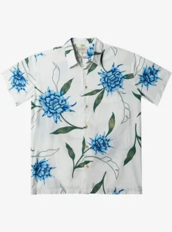 Mens Quiksilver Shirts & Polos|Waterman Perfect Bloom Short Sleeve Shirt