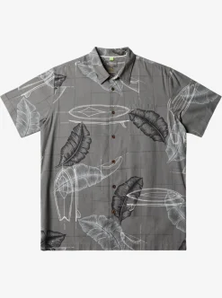 Mens Quiksilver Shirts & Polos|Waterman Right Point Short Sleeve Shirt