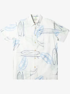 Mens Quiksilver Shirts & Polos|Waterman Right Point Short Sleeve Shirt