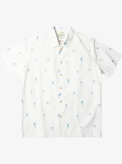 Mens Quiksilver Shirts & Polos|Waterman Sail Palm Short Sleeve Shirt