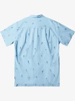 Mens Quiksilver Shirts & Polos|Waterman Sail Palm Short Sleeve Shirt