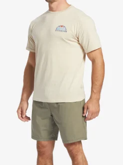 Mens Quiksilver Tees|Waterman Set View T-Shirt