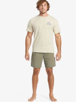 Mens Quiksilver Tees|Waterman Set View T-Shirt