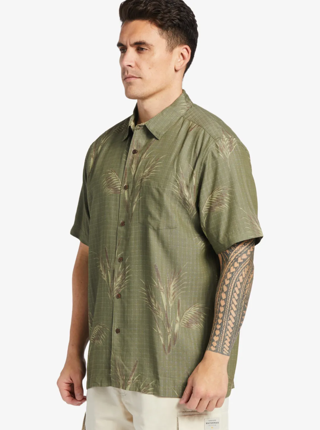 Mens Quiksilver Shirts & Polos|Waterman Skipped Out Woven Shirt