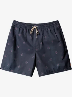 Mens Quiksilver Elastic Waist|Waterman Small Pedals 17" Volleys
