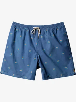 Mens Quiksilver Elastic Waist|Waterman Small Pedals 17" Volleys