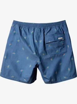 Mens Quiksilver Elastic Waist|Waterman Small Pedals 17" Volleys