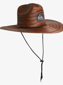 Mens Quiksilver Hats|Waterman The Tier Straw Lifeguard Hat