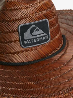Mens Quiksilver Hats|Waterman The Tier Straw Lifeguard Hat