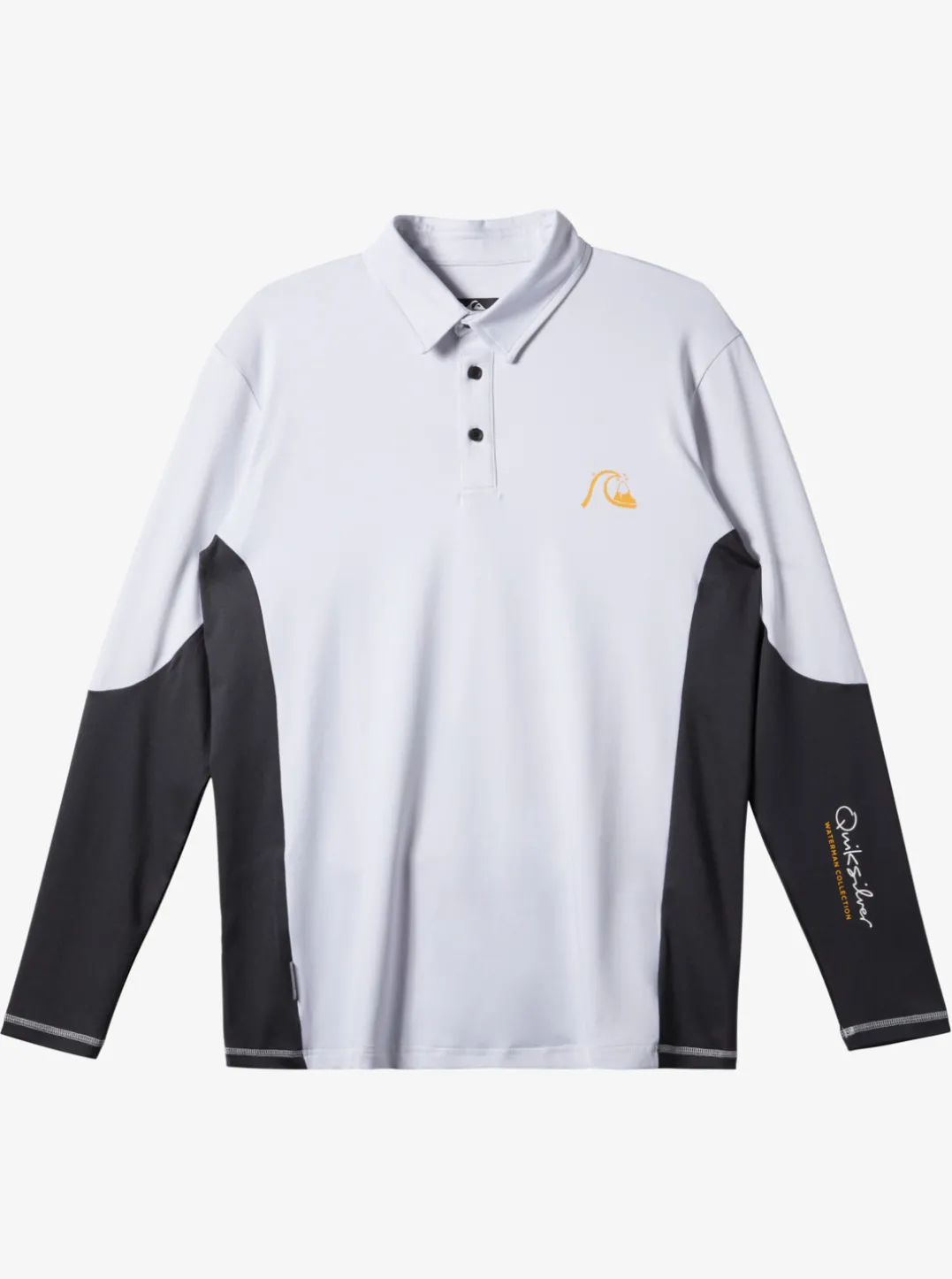 Mens Quiksilver Rashguards|Waterman Waterman Piscator Polo Long Sleeve Upf 50 Surf T-Shirt